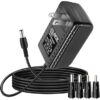 12V AC Power Supply Adapter Compatible for Seagate Freeagent Goflex, Backup Plus SRD0SD0, WD Western Digital, Elements Desktop, Fantom Drives, WD_Black D10, Avolusion PRO-5X Series External Hard Drive