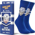 Major League Socks - NHL TORONTO MAPLE LEAFS - Various Players - Hockey Fan Holiday Gift Unisex Apparel (Size 7-13)