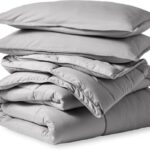 Bare Home Comforter Set - Full Size - Ultra-Soft - Premium 1800 Series - All Season Warmth (Full, Light Grey)