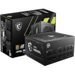 MSI MAG A650GL Gaming Power Supply - Full Modular - 80 Plus Gold Certified 650W - Compact Size - ATX PSU