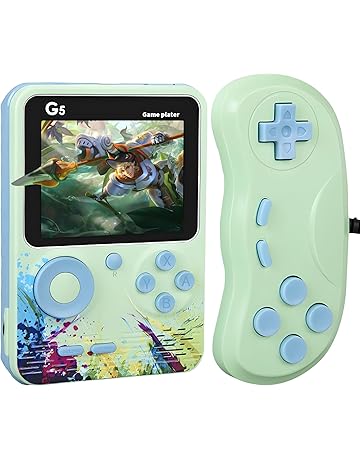 Kids Portable Handheld Game Console with Gamepad, 3.0" LCD Color Screen TV Output Gaming Player Built in 500 Classic FC Video Games, Support 2 Players, Retro Birthday Toys Gifts for Boys Girls