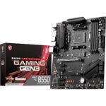 MSI B550 Gaming GEN3 Gaming Motherboard (AMD AM4, DDR4, PCIe 3.0, SATA 6Gb/s, M.2, USB 3.2 Gen 1, HDMI, ATX, AMD Ryzen 5000/4000 Series Processors)